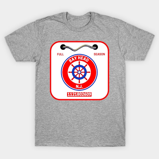 Bay Head New Jersey Beach Badge T-Shirt by fearcity